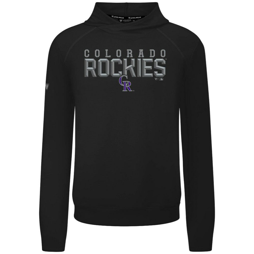 Colorado Rockies Levelwear Mandate Carve Tri-Blend Hoodie - MLB
