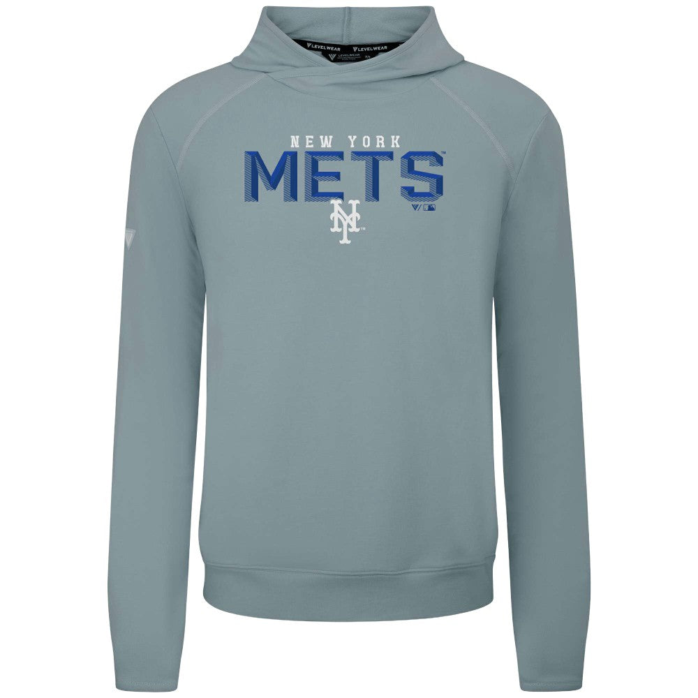 New York Mets Levelwear Mandate Carve Tri-Blend Hoodie - MLB
