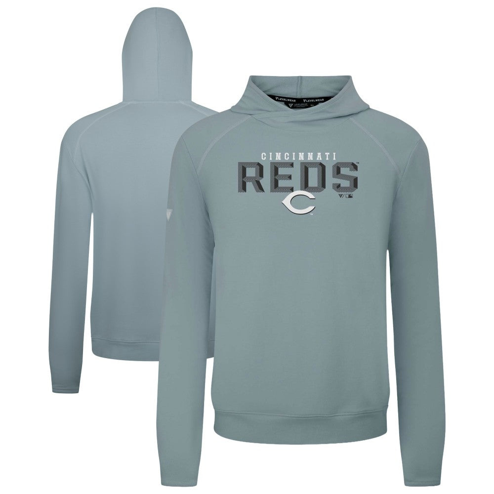 Cincinnati Reds Levelwear Mandate Carve Tri-Blend Hoodie - MLB