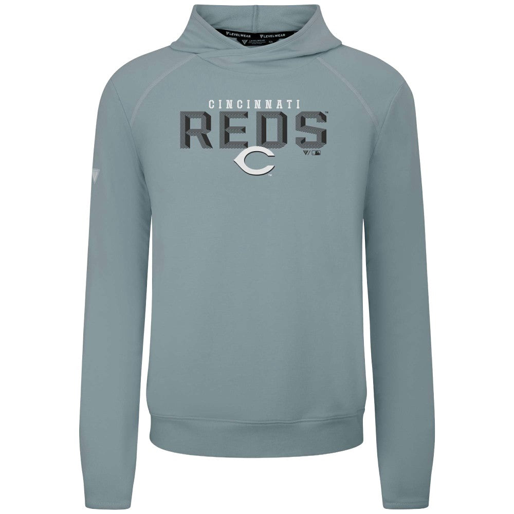 Cincinnati Reds Levelwear Mandate Carve Tri-Blend Hoodie - MLB