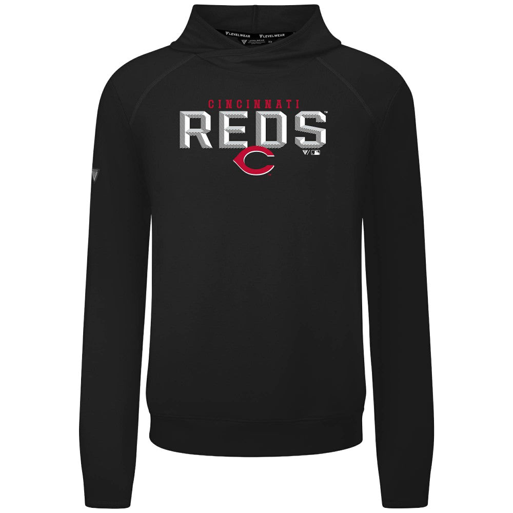 Cincinnati Reds Levelwear Mandate Carve Tri-Blend Hoodie - MLB