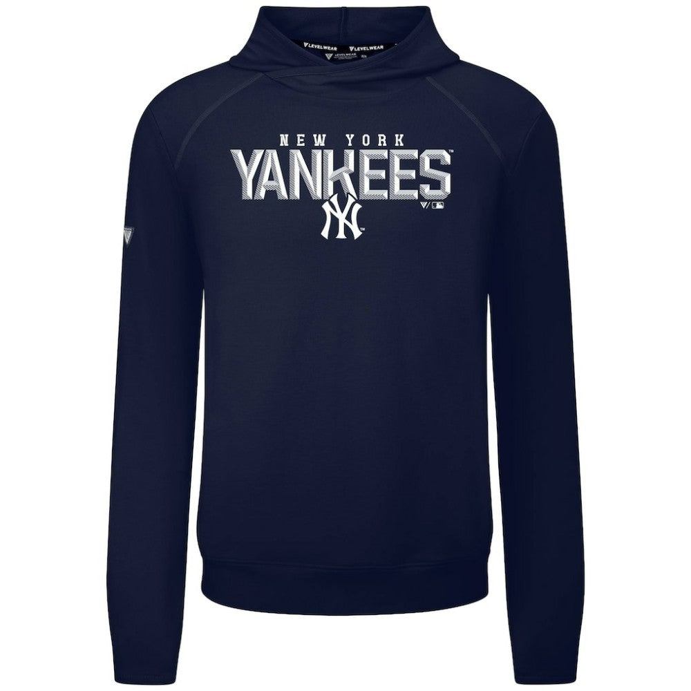 New York Yankees Levelwear Mandate Carve Tri-Blend Hoodie - MLB