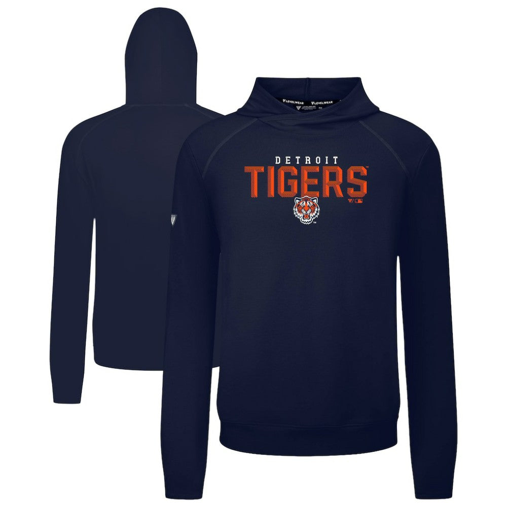 Detroit Tigers Levelwear Mandate Carve Tri-Blend Hoodie - MLB