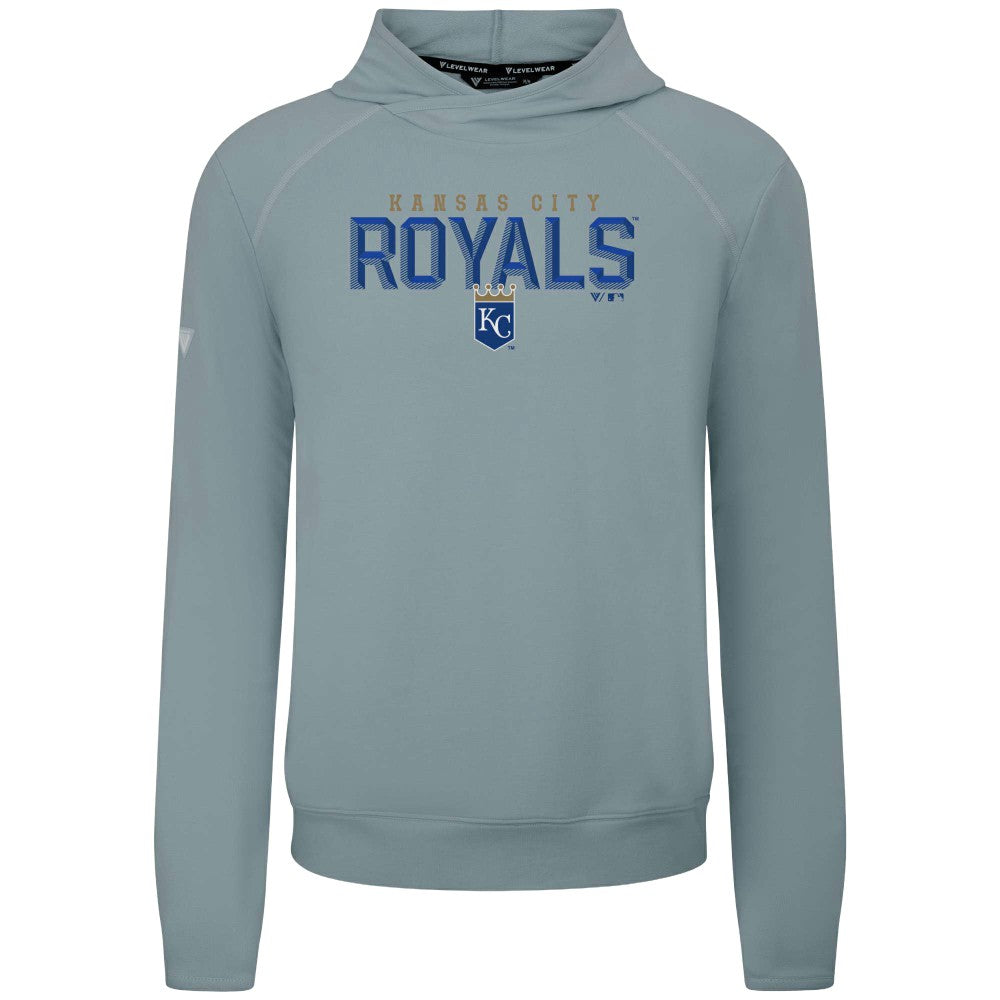 Kansas City Royals Levelwear Mandate Carve Tri-Blend Hoodie - MLB