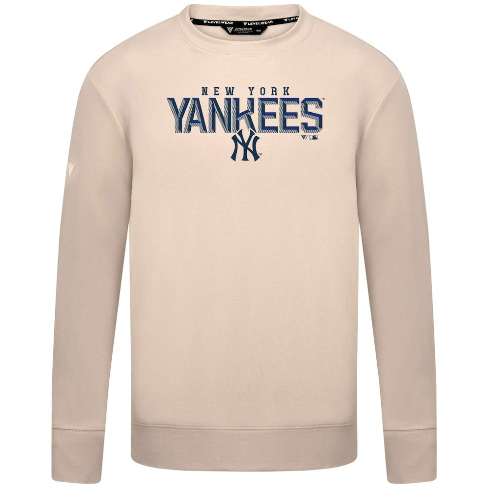 New York Yankees Levelwear Mandate Carve Tri-Blend Sweatshirt - MLB