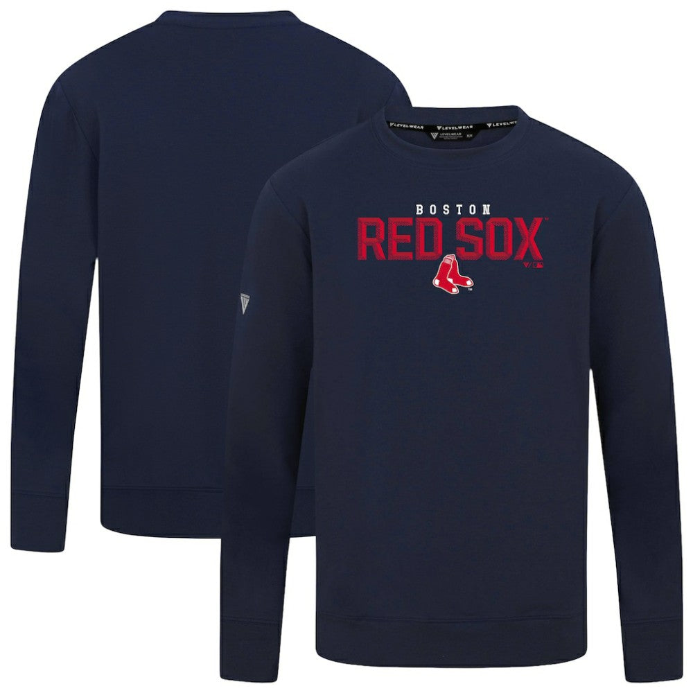 Boston Red Sox Levelwear Mandate Carve Tri-Blend Sweatshirt - MLB