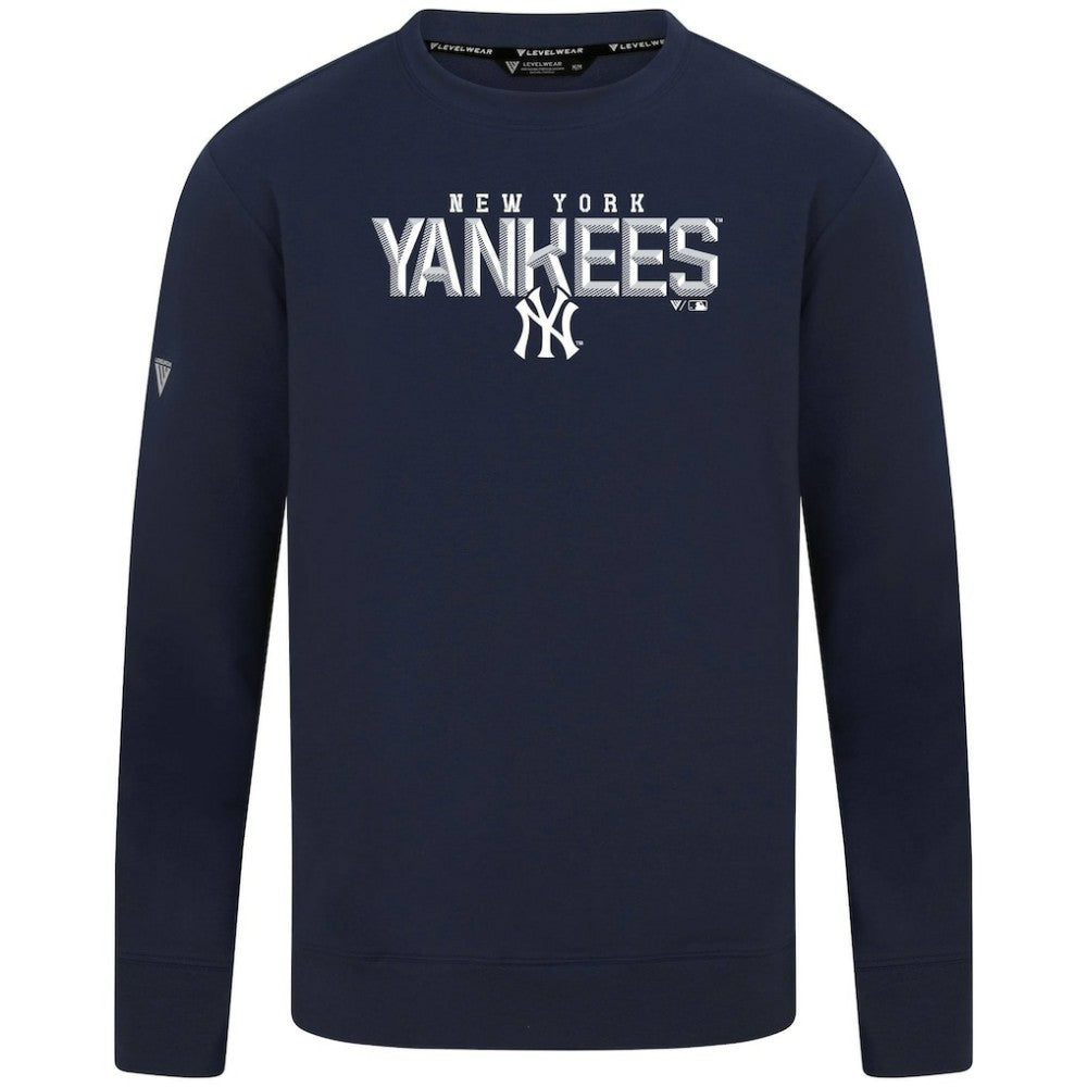 New York Yankees Levelwear Mandate Carve Tri-Blend Sweatshirt - MLB