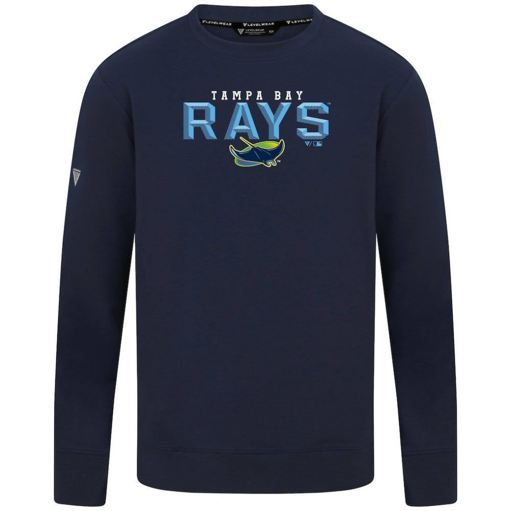 Tampa Bay Rays Levelwear Mandate Carve Tri-Blend Sweatshirt - MLB