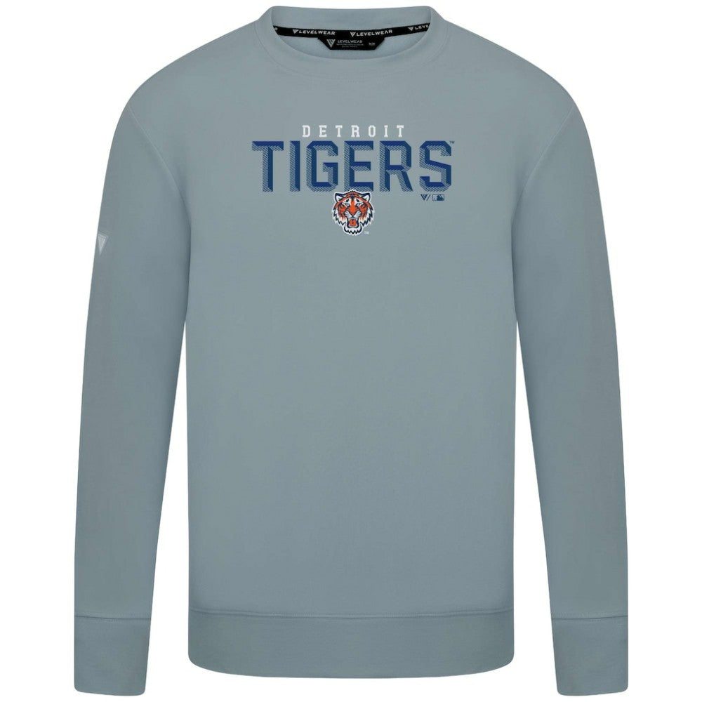 Detroit Tigers Levelwear Mandate Carve Tri-Blend Sweatshirt - MLB