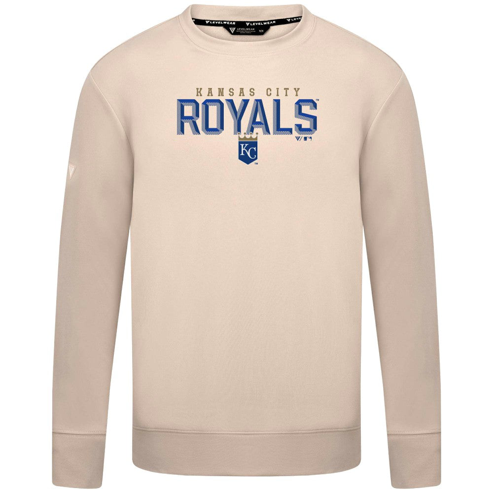Kansas City Royals Levelwear Mandate Carve Tri-Blend Sweatshirt - MLB