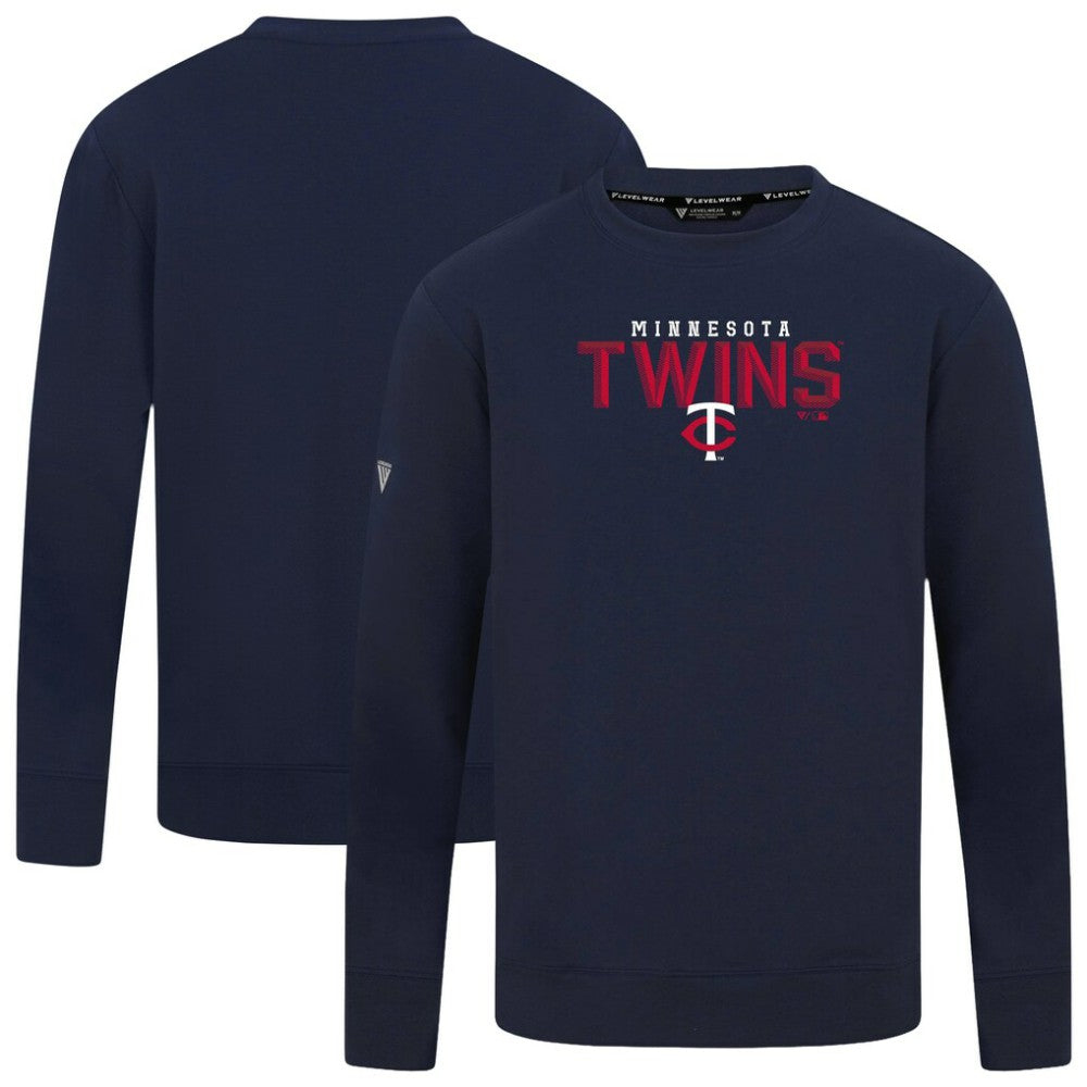 Minnesota Twins Levelwear Mandate Carve Tri-Blend Sweatshirt - MLB