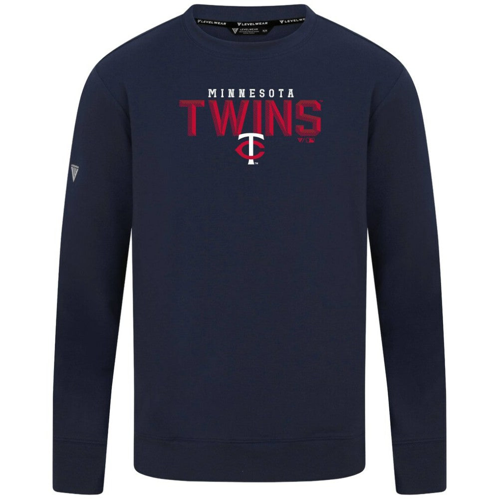 Minnesota Twins Levelwear Mandate Carve Tri-Blend Sweatshirt - MLB