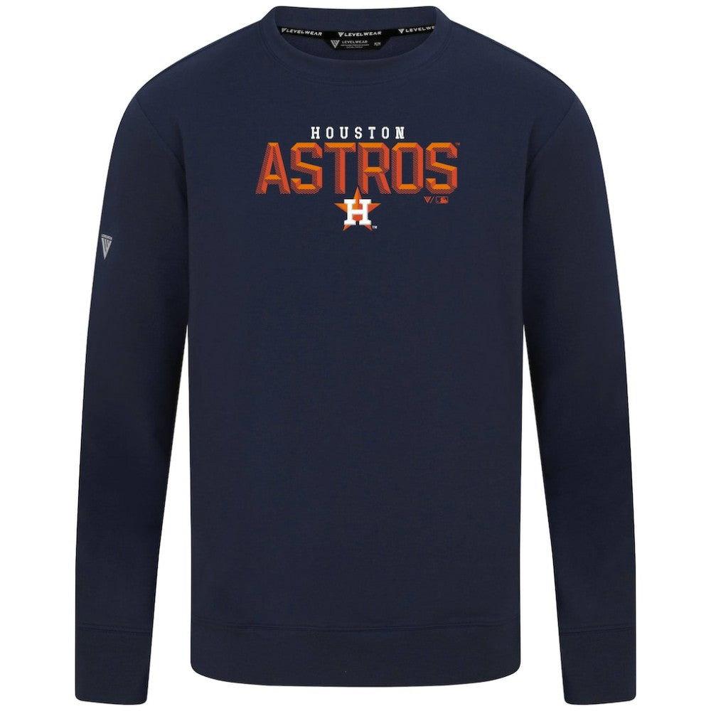 Houston Astros Levelwear Mandate Carve Tri-Blend Sweatshirt - MLB