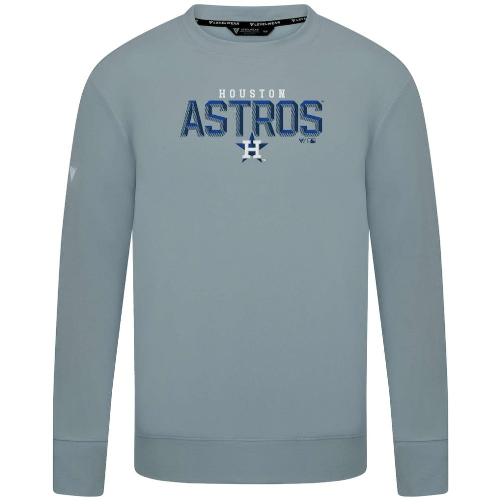 Houston Astros Levelwear Mandate Carve Tri-Blend Sweatshirt - MLB