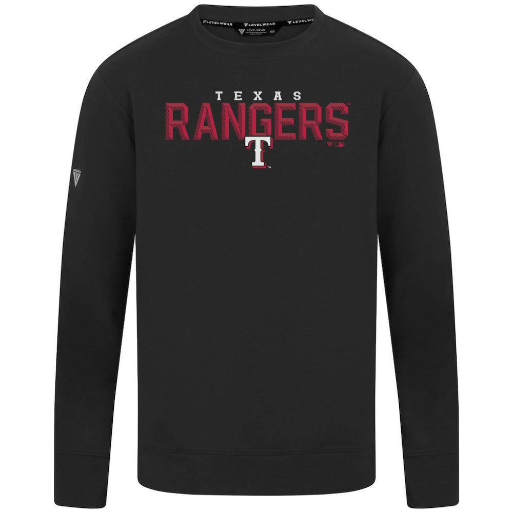 Texas Rangers Levelwear Mandate Carve Tri-Blend Sweatshirt - MLB