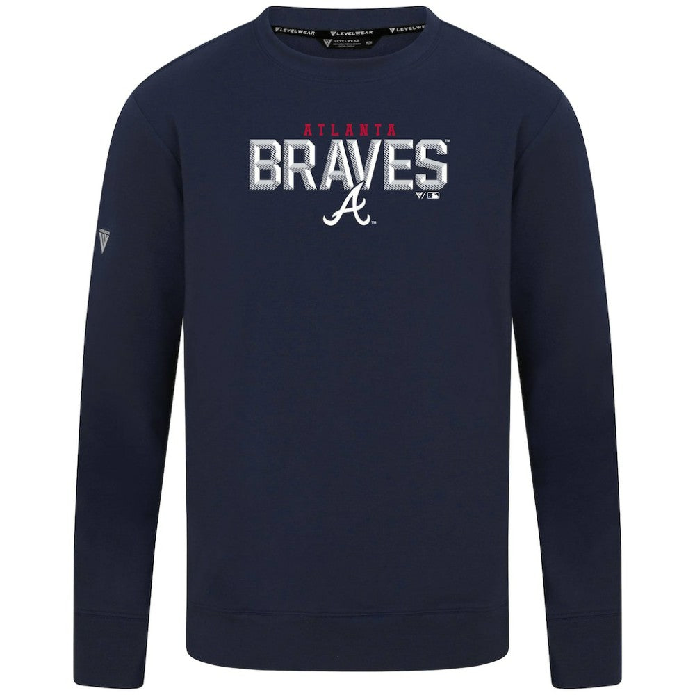 Atlanta Braves Levelwear Mandate Carve Tri-Blend Sweatshirt - MLB