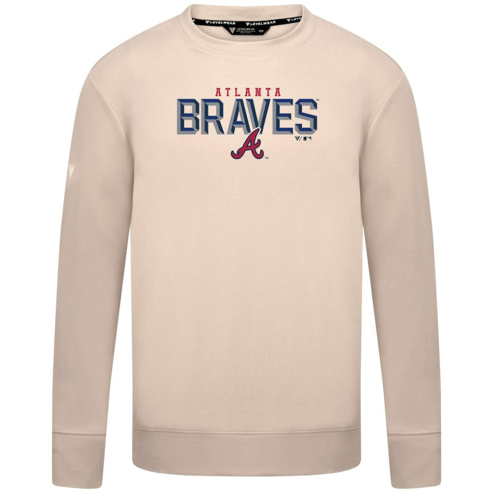 Atlanta Braves Levelwear Mandate Carve Tri-Blend Sweatshirt - MLB