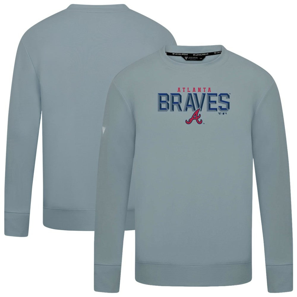 Atlanta Braves Levelwear Mandate Carve Tri-Blend Sweatshirt - MLB