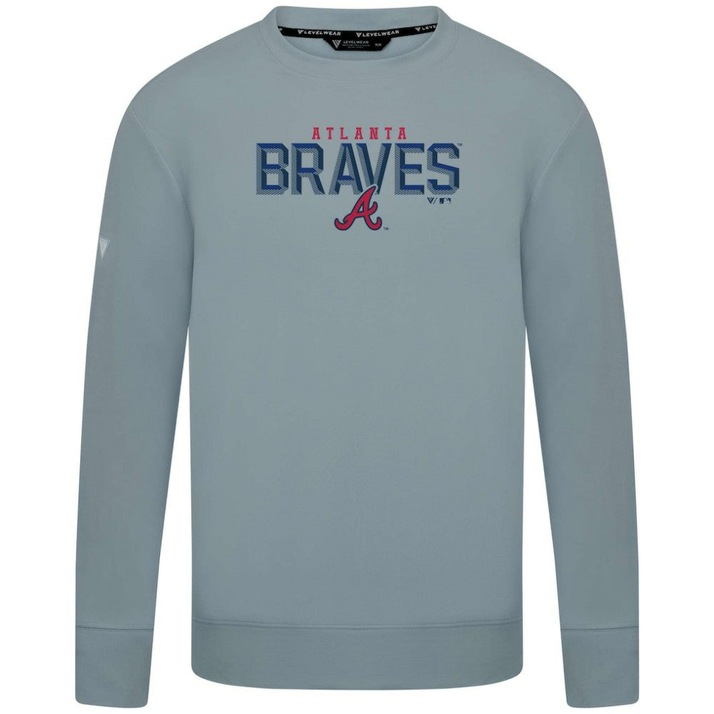 Atlanta Braves Levelwear Mandate Carve Tri-Blend Sweatshirt - MLB