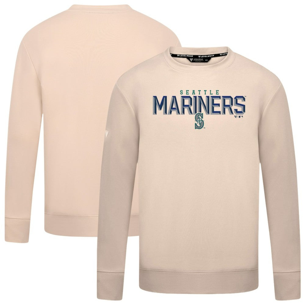Seattle Mariners Levelwear Mandate Carve Tri-Blend Sweatshirt - MLB