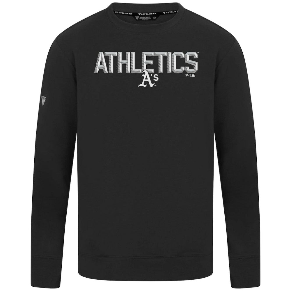 Athletics Levelwear Mandate Carve Tri-Blend Sweatshirt - MLB