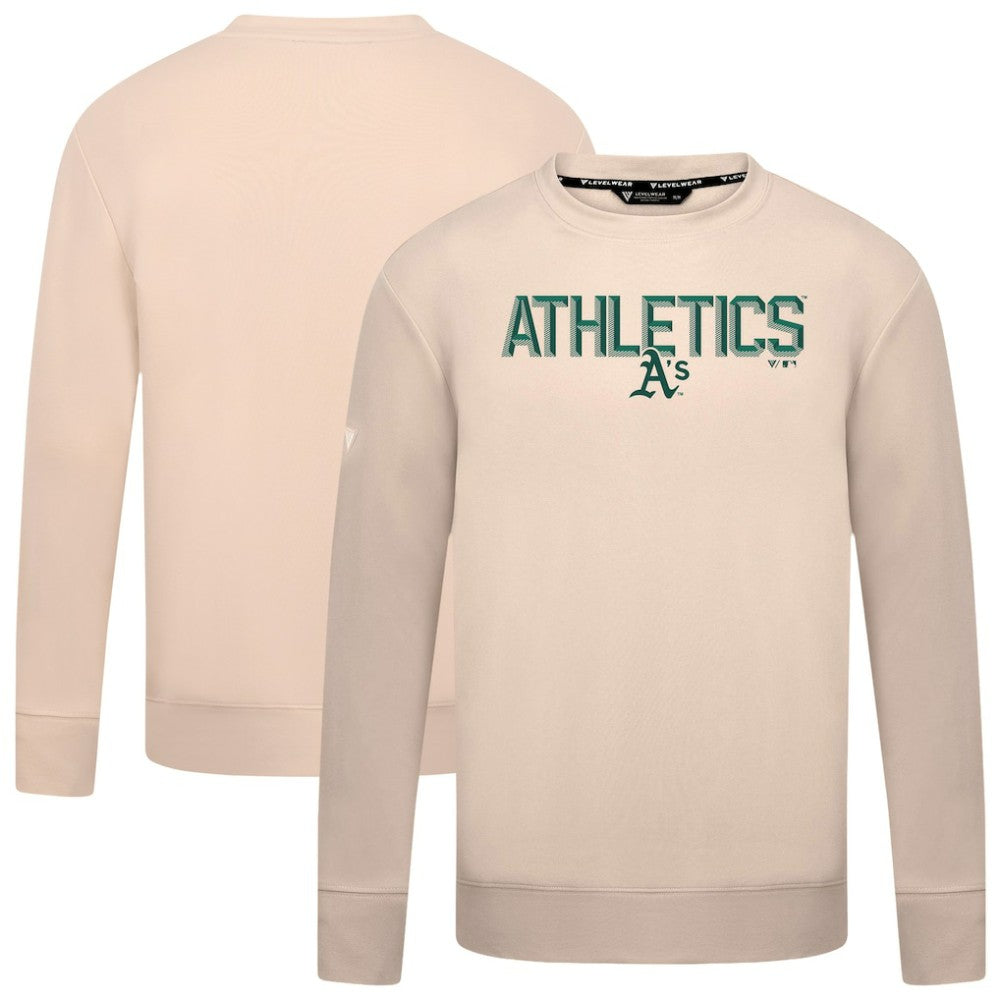 Athletics Levelwear Mandate Carve Tri-Blend Sweatshirt - MLB