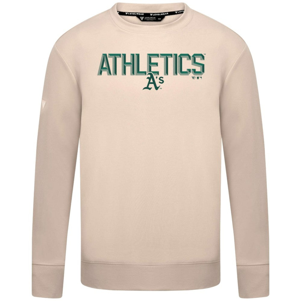 Athletics Levelwear Mandate Carve Tri-Blend Sweatshirt - MLB