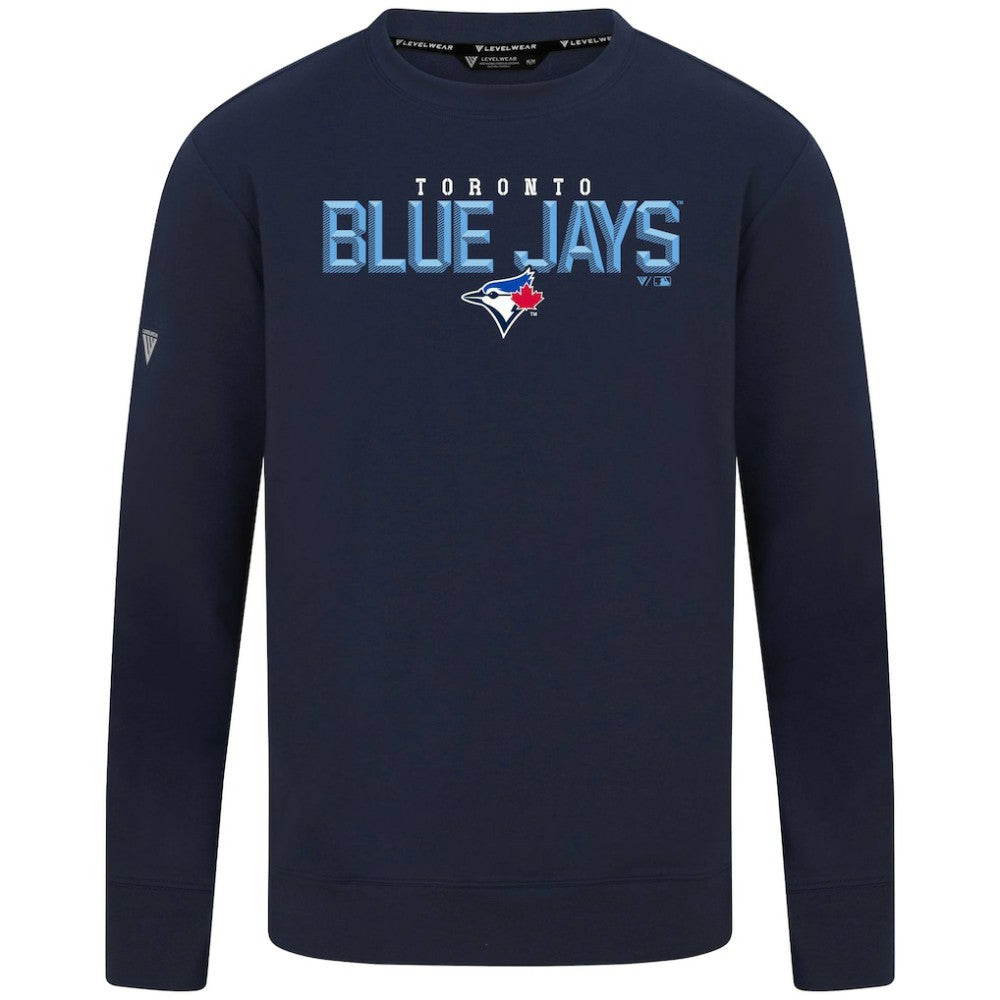 Toronto Blue Jays Levelwear Mandate Carve Tri-Blend Sweatshirt - MLB
