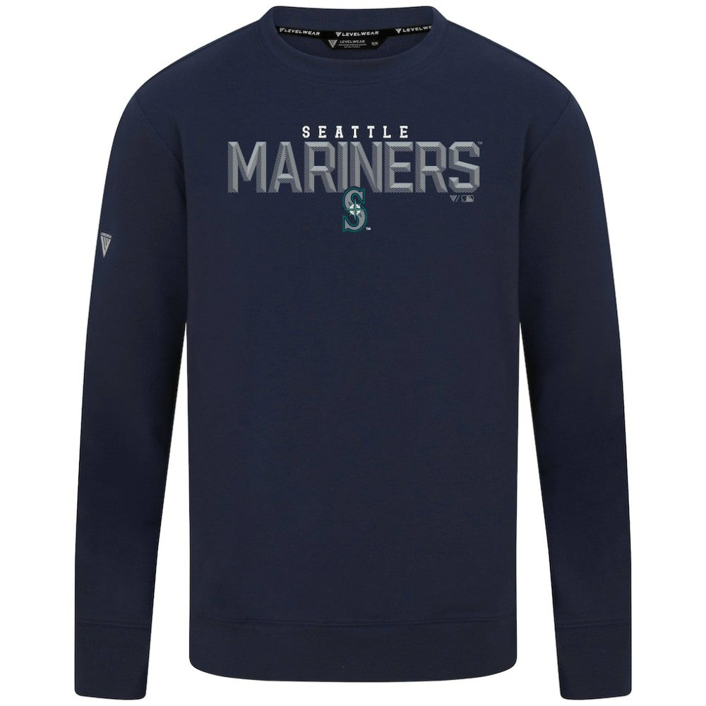 Seattle Mariners Levelwear Mandate Carve Tri-Blend Sweatshirt - MLB