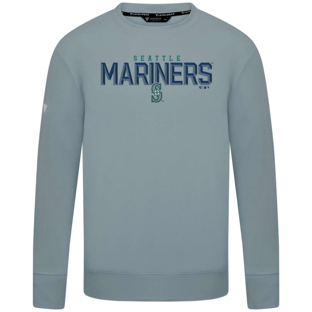 Seattle Mariners Levelwear Mandate Carve Tri-Blend Sweatshirt - MLB