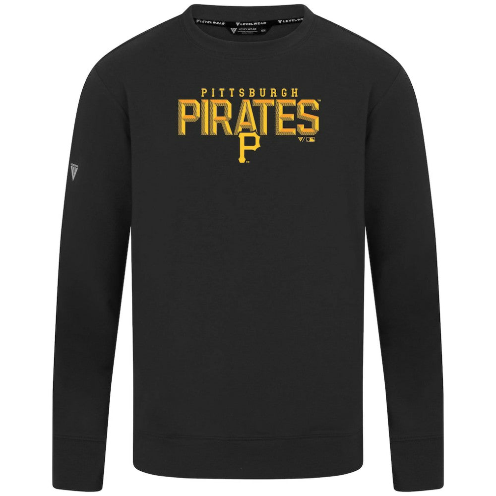 Pittsburgh Pirates Levelwear Mandate Carve Tri-Blend Sweatshirt - MLB