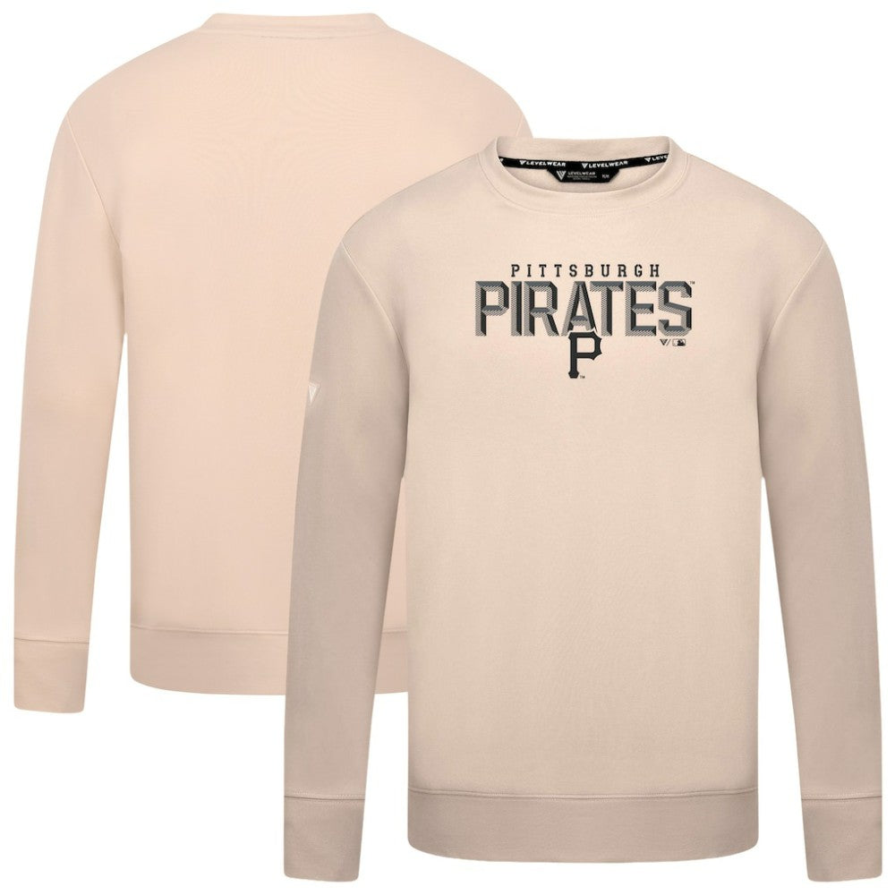 Pittsburgh Pirates Levelwear Mandate Carve Tri-Blend Sweatshirt - MLB