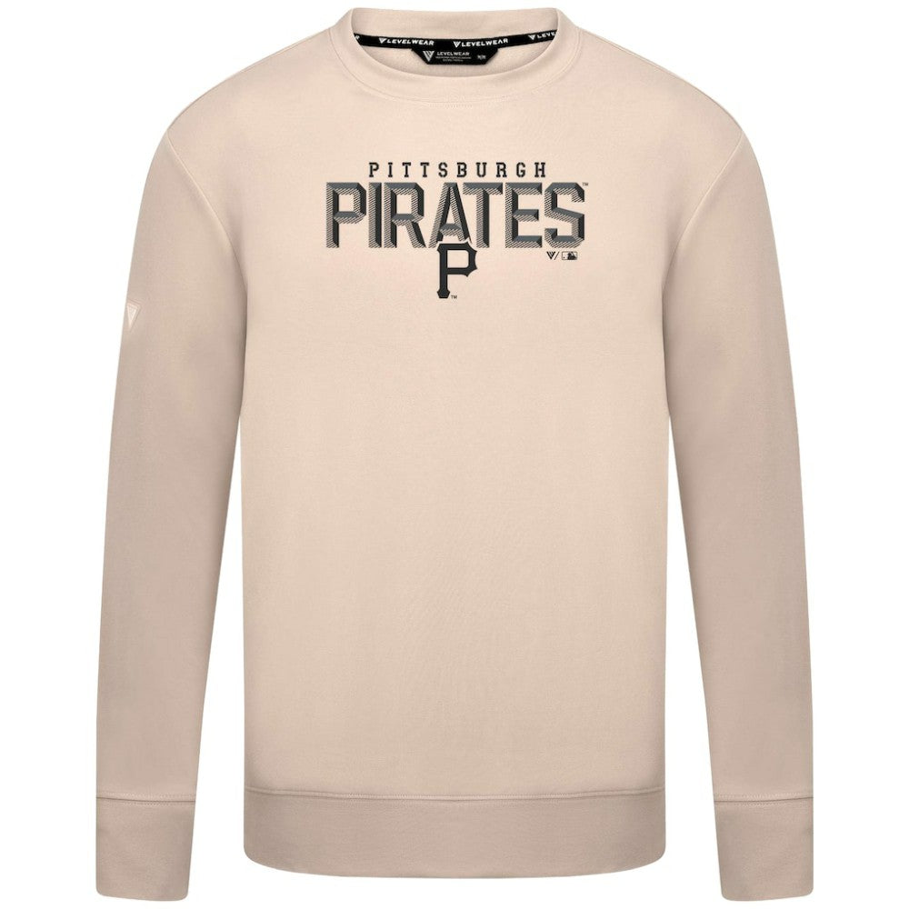 Pittsburgh Pirates Levelwear Mandate Carve Tri-Blend Sweatshirt - MLB