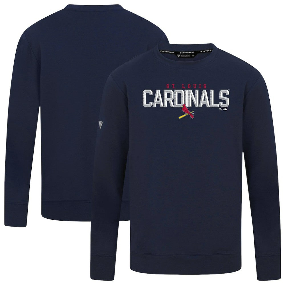 St. Louis Cardinals Levelwear Mandate Carve Tri-Blend Sweatshirt - MLB