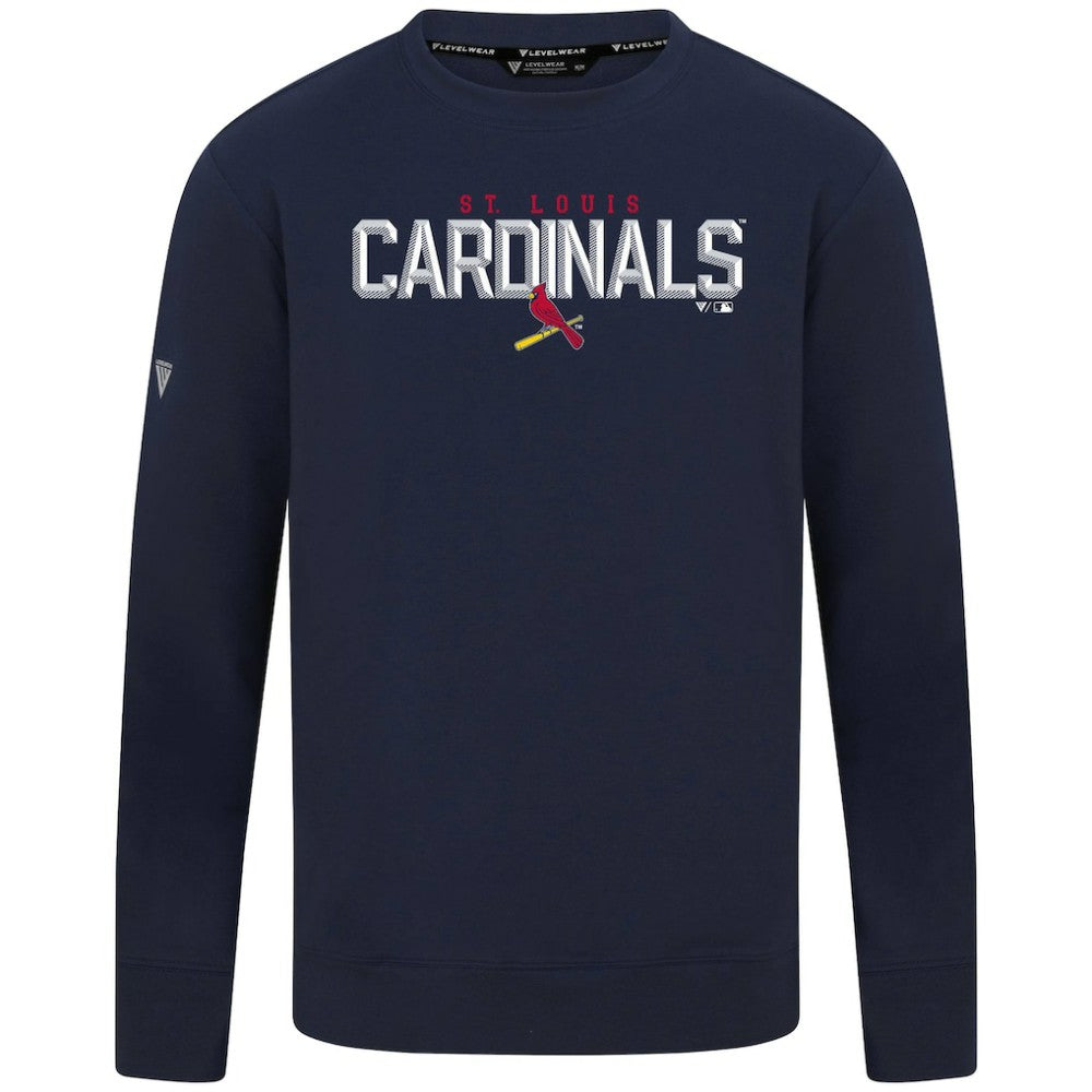 St. Louis Cardinals Levelwear Mandate Carve Tri-Blend Sweatshirt - MLB