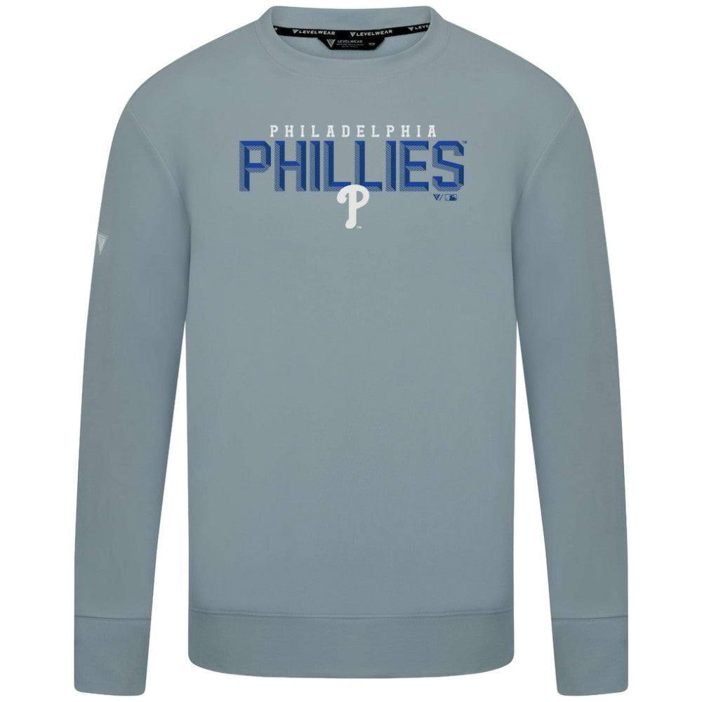Philadelphia Phillies Levelwear Mandate Carve Tri-Blend Sweatshirt - MLB