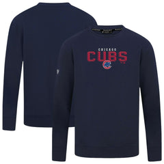 Chicago Cubs Levelwear Mandate Carve Tri-Blend Sweatshirt - MLB