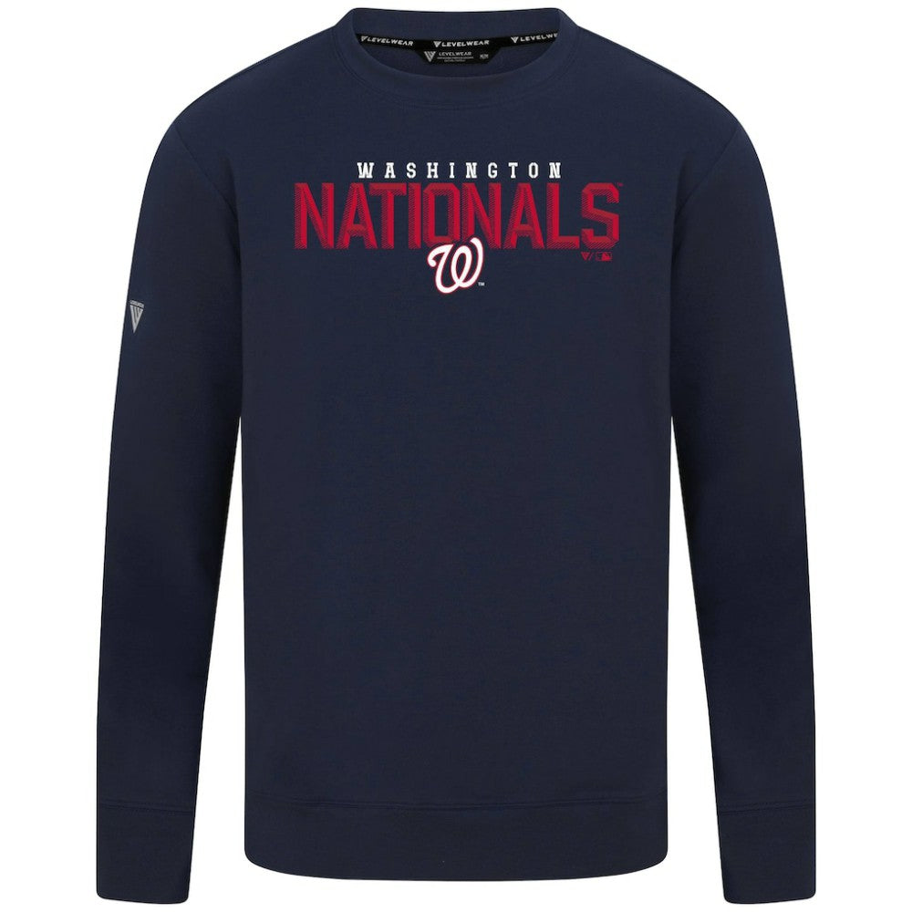 Washington Nationals Levelwear Mandate Carve Tri-Blend Sweatshirt - MLB