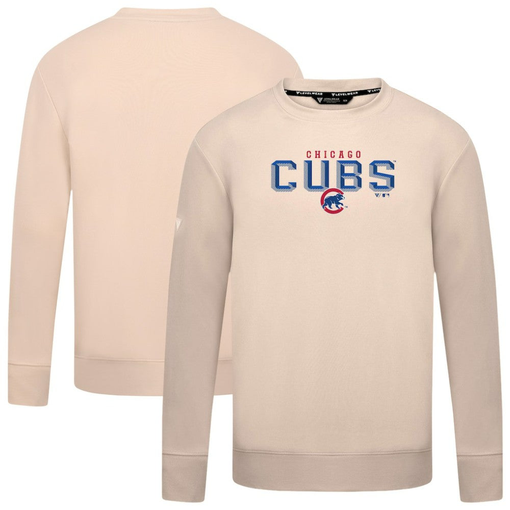 Chicago Cubs Levelwear Mandate Carve Tri-Blend Sweatshirt - MLB