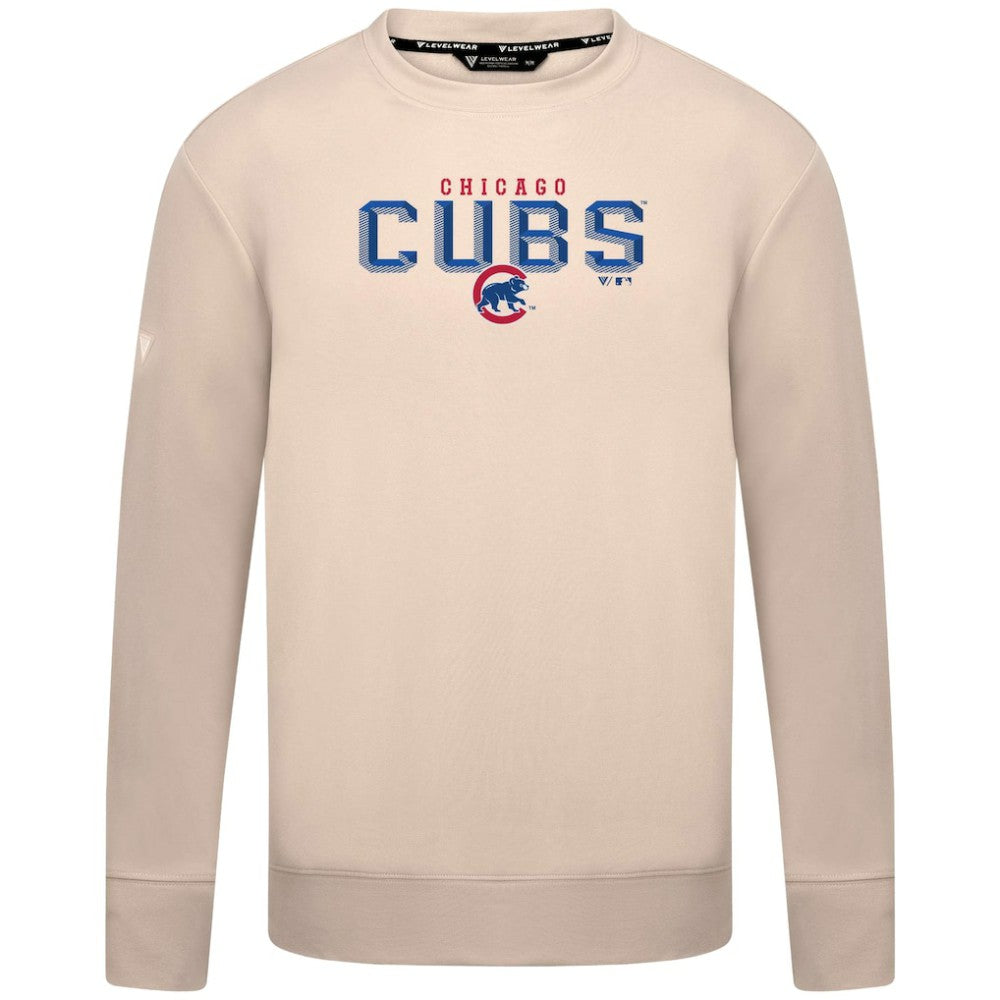 Chicago Cubs Levelwear Mandate Carve Tri-Blend Sweatshirt - MLB