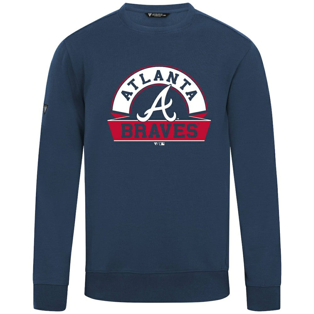 Atlanta Braves Levelwear Zane Banner Arch Sweatshirt - MLB