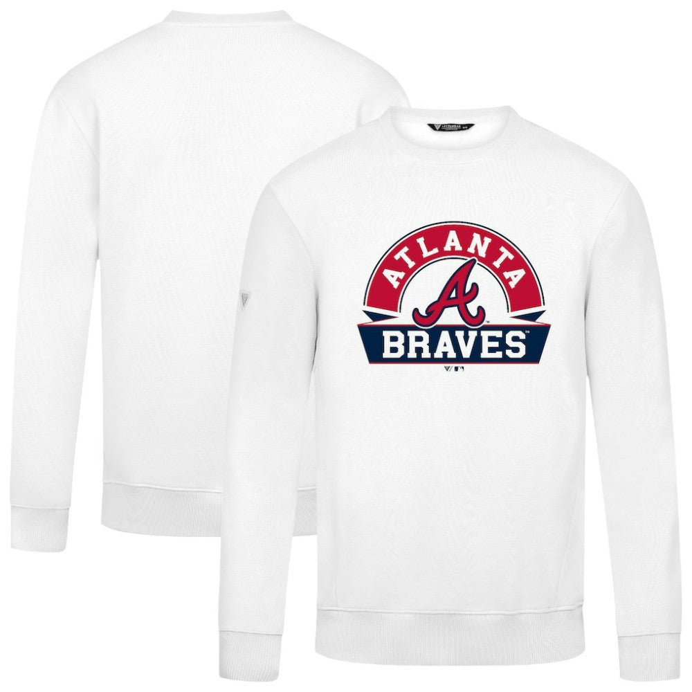 Atlanta Braves Levelwear Zane Banner Arch Sweatshirt - MLB