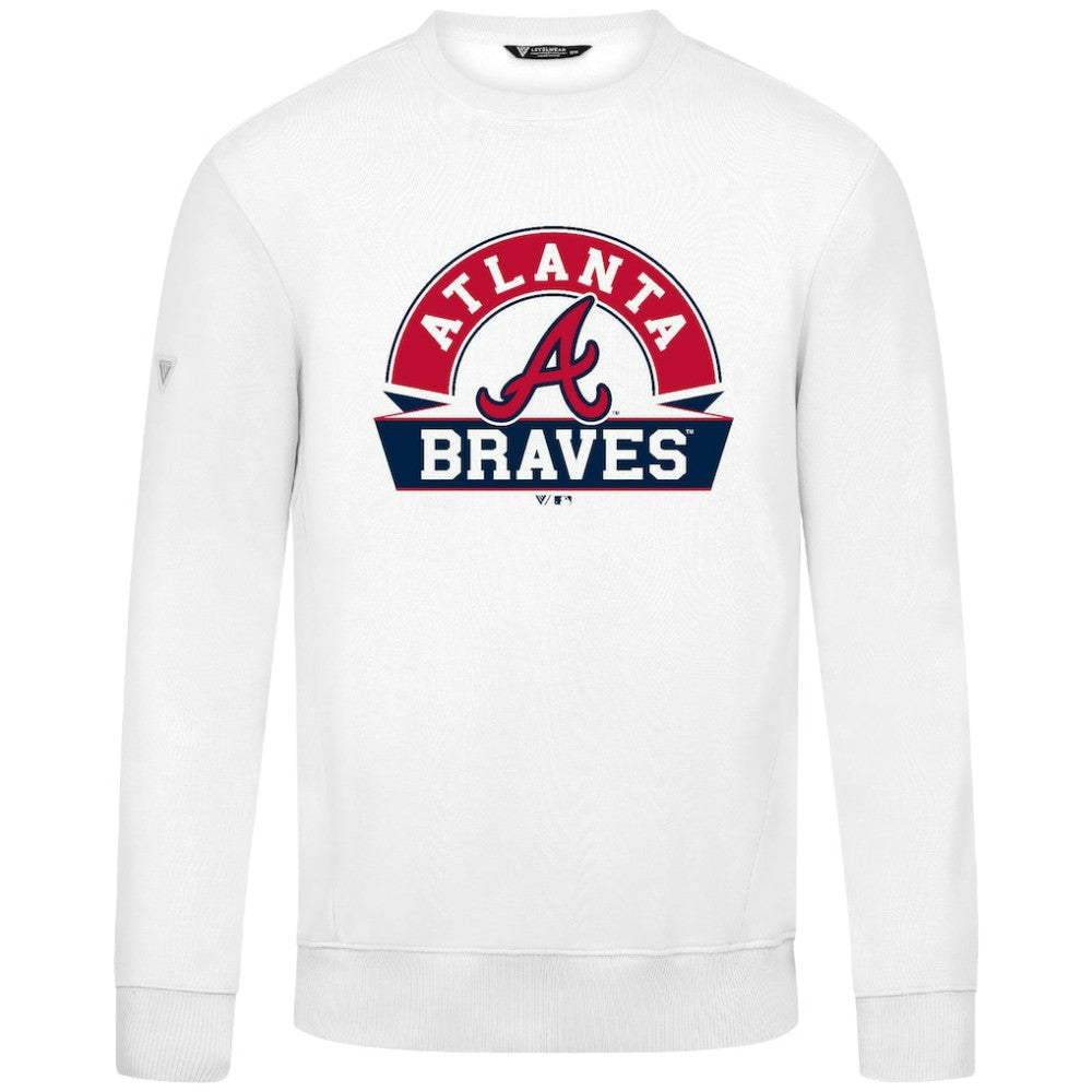 Atlanta Braves Levelwear Zane Banner Arch Sweatshirt - MLB