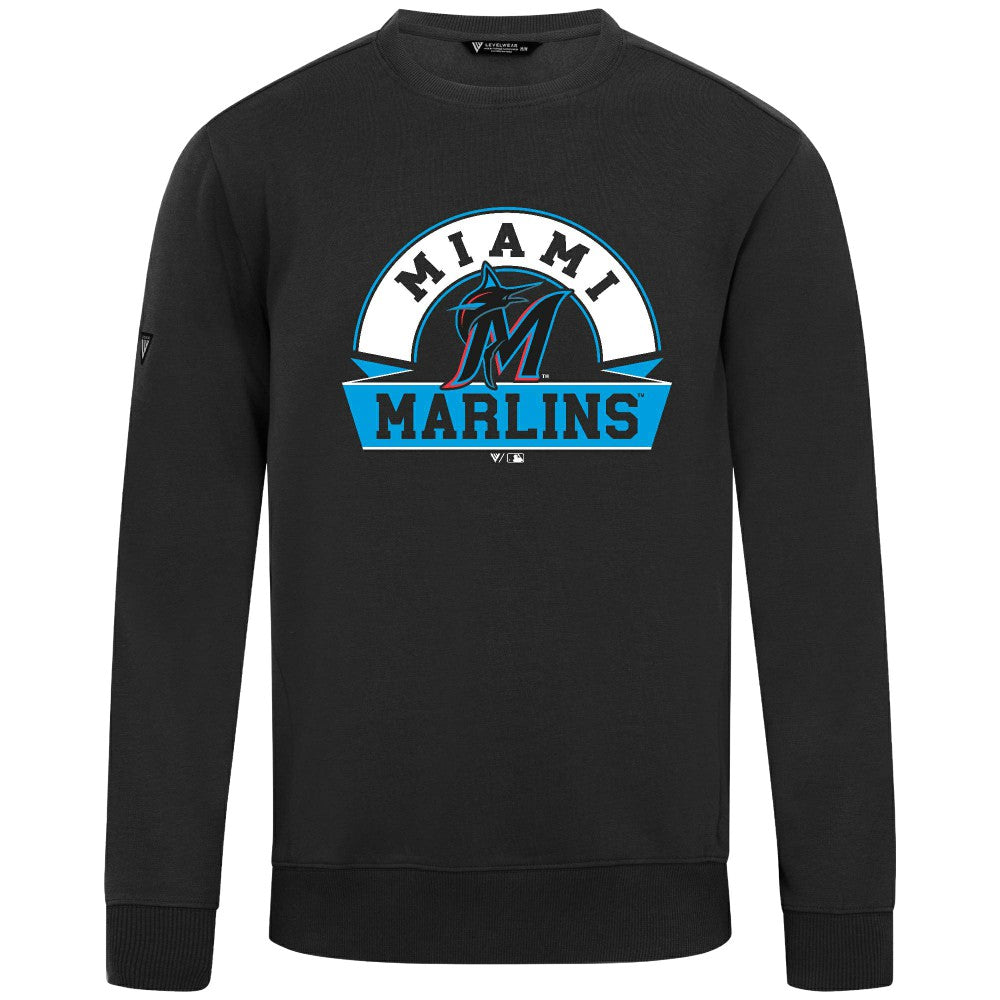 Miami Marlins Levelwear Zane Banner Arch Sweatshirt - MLB