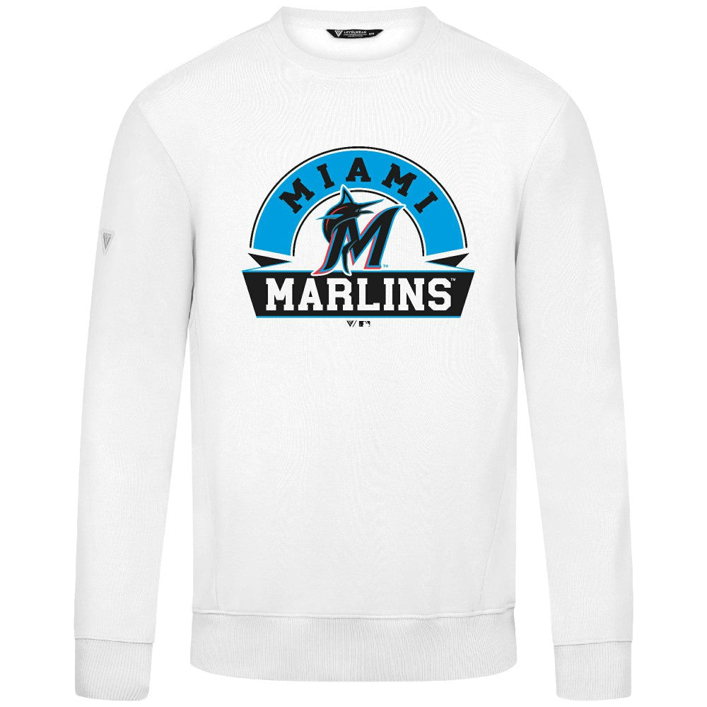 Miami Marlins Levelwear Zane Banner Arch Sweatshirt - MLB