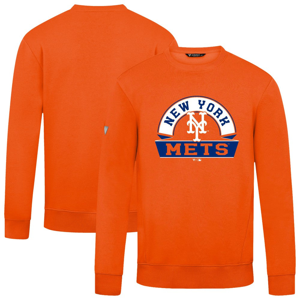 New York Mets Levelwear Zane Banner Arch Sweatshirt - MLB