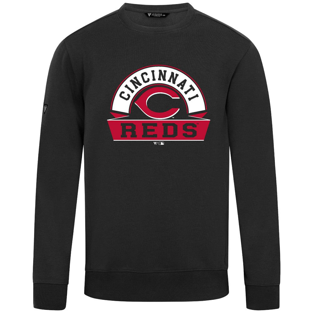 Cincinnati Reds Levelwear Zane Banner Arch Sweatshirt - MLB