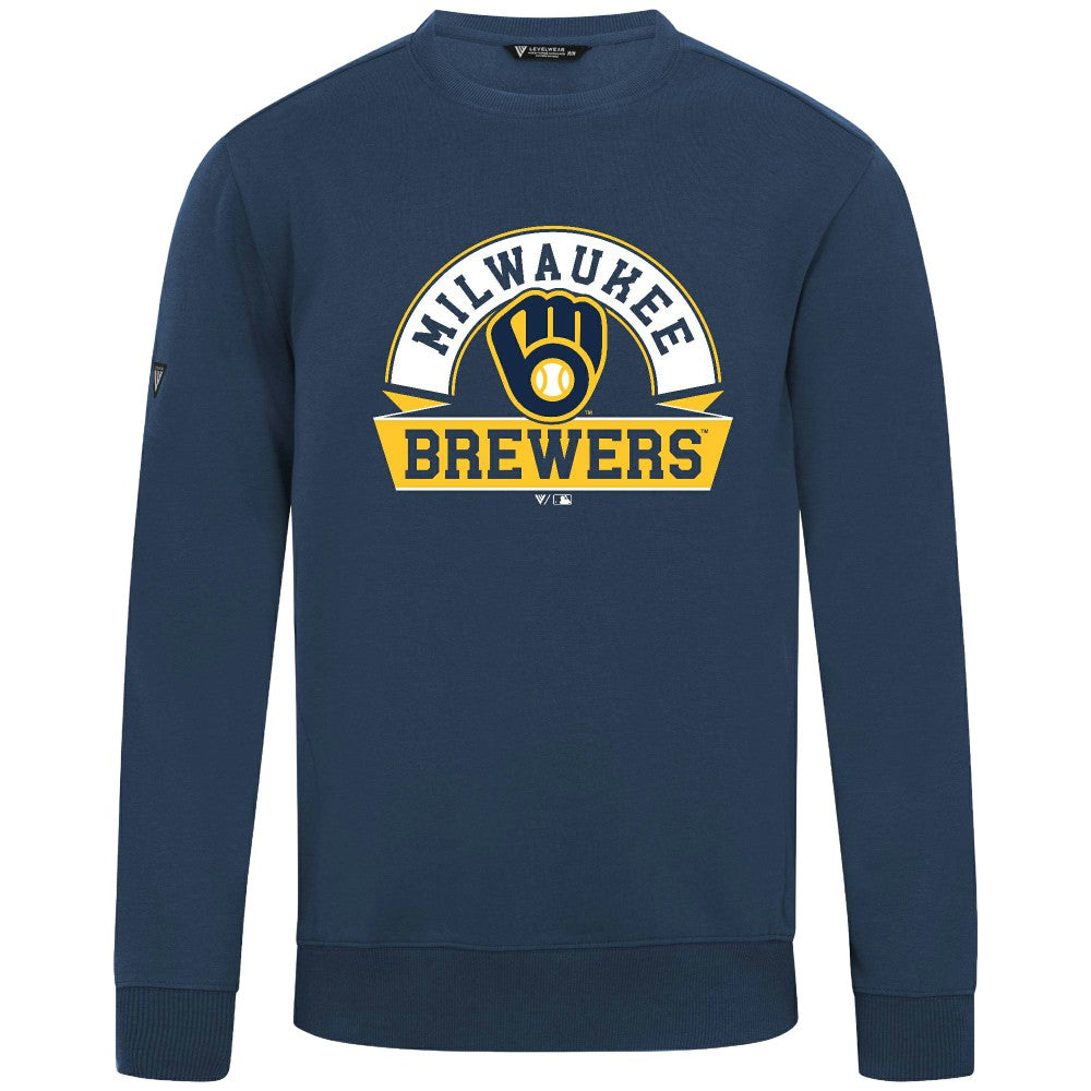 Milwaukee Brewers Levelwear Zane Banner Arch Sweatshirt - MLB