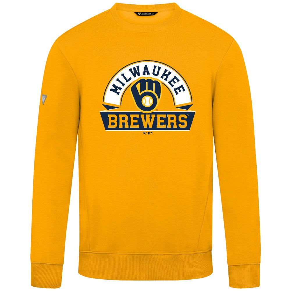 Milwaukee Brewers Levelwear Zane Banner Arch Sweatshirt - MLB