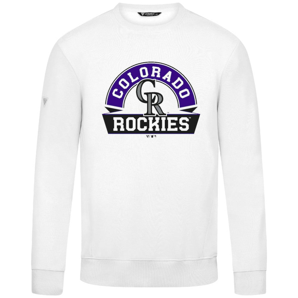 Colorado Rockies Levelwear Zane Banner Arch Sweatshirt - MLB